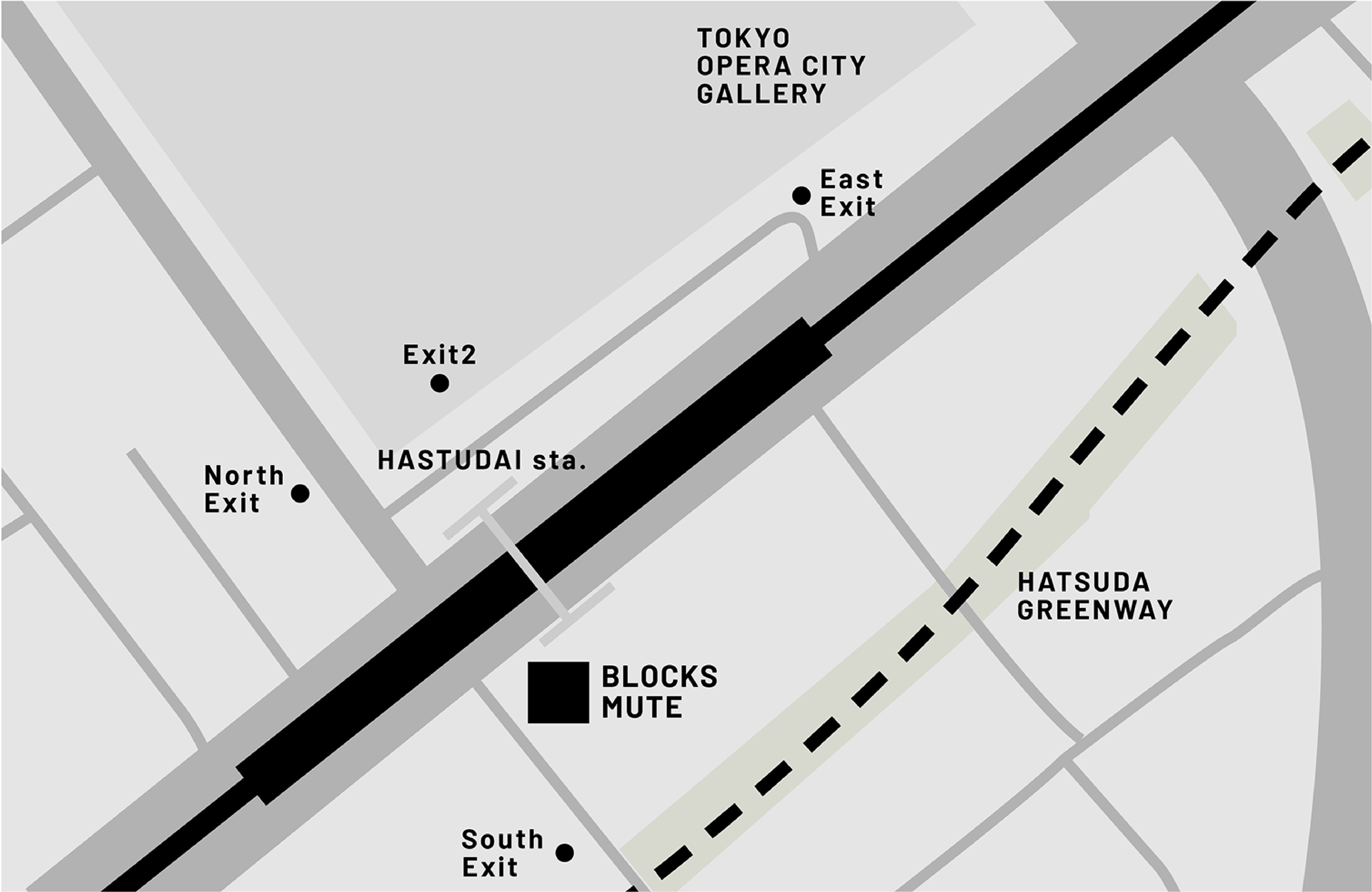BLOCKS MUTE HATSUDAI Access Map
